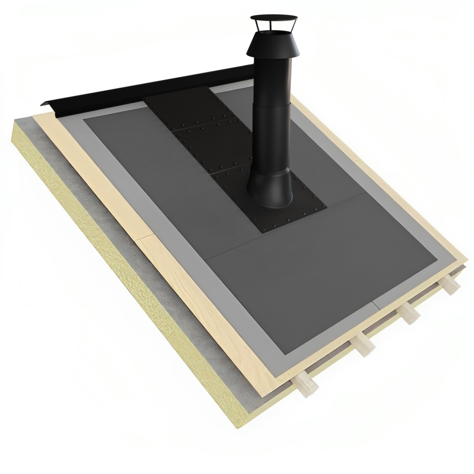 Teräspiippu_Huipakatto 3D-rakenne